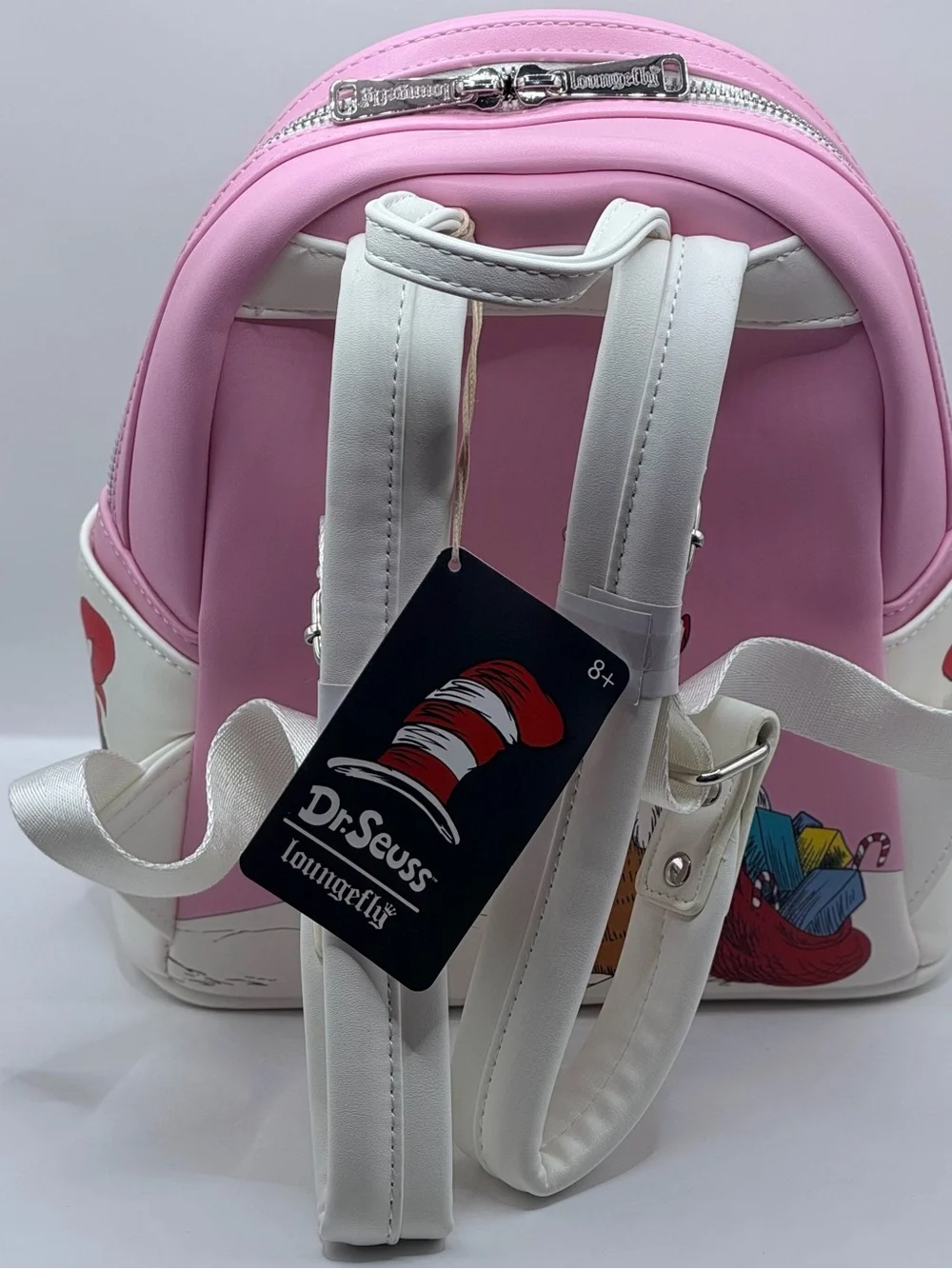 Loungefly Dr. Seuss White and Green Mini Backpack